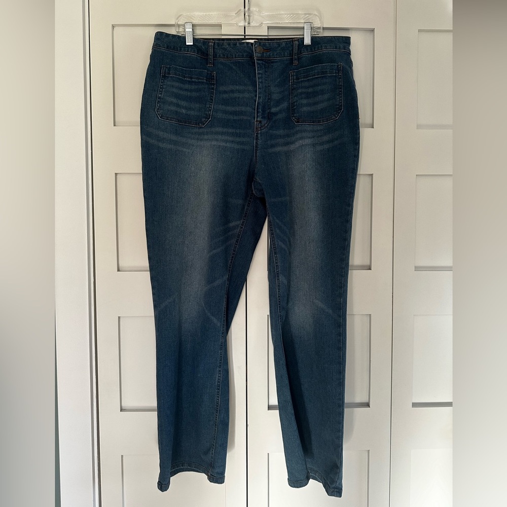 Mid Rise Boot Cut Jeans Size 18W